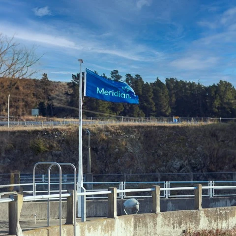 Meridian energy flag