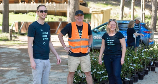 Meridian team members smiling