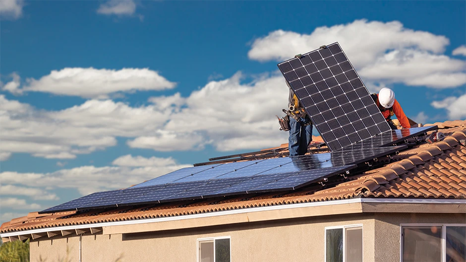 Solar panels installation